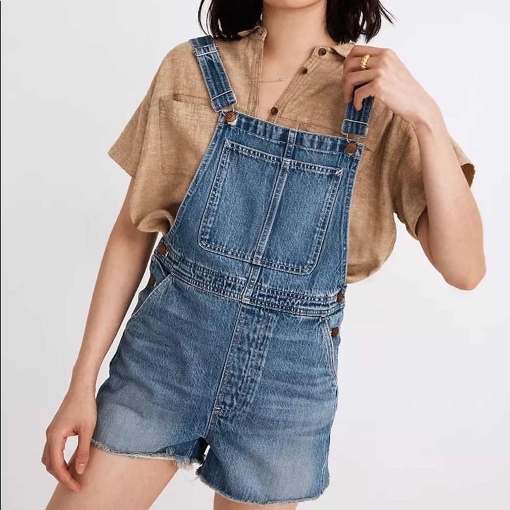 Madewell Adirondack Short Overalls, L
